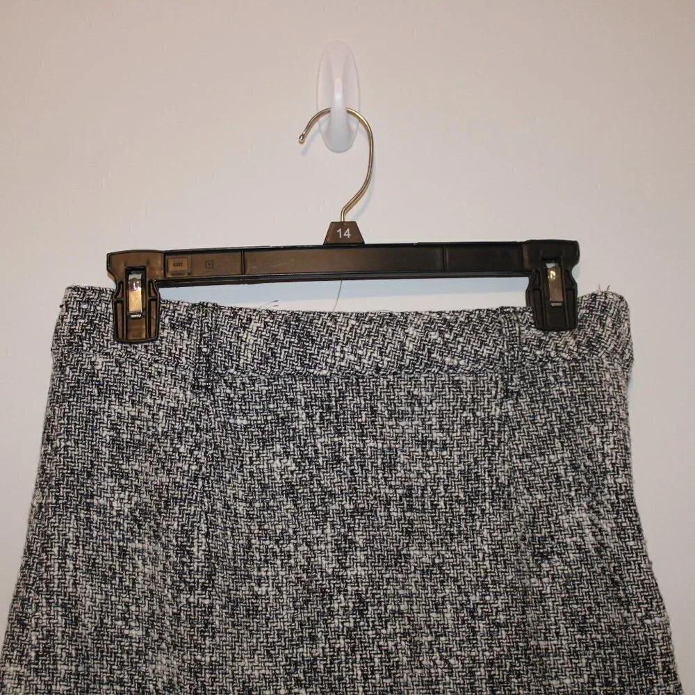 Zara Tweed and Denim Combination Mini Skirt